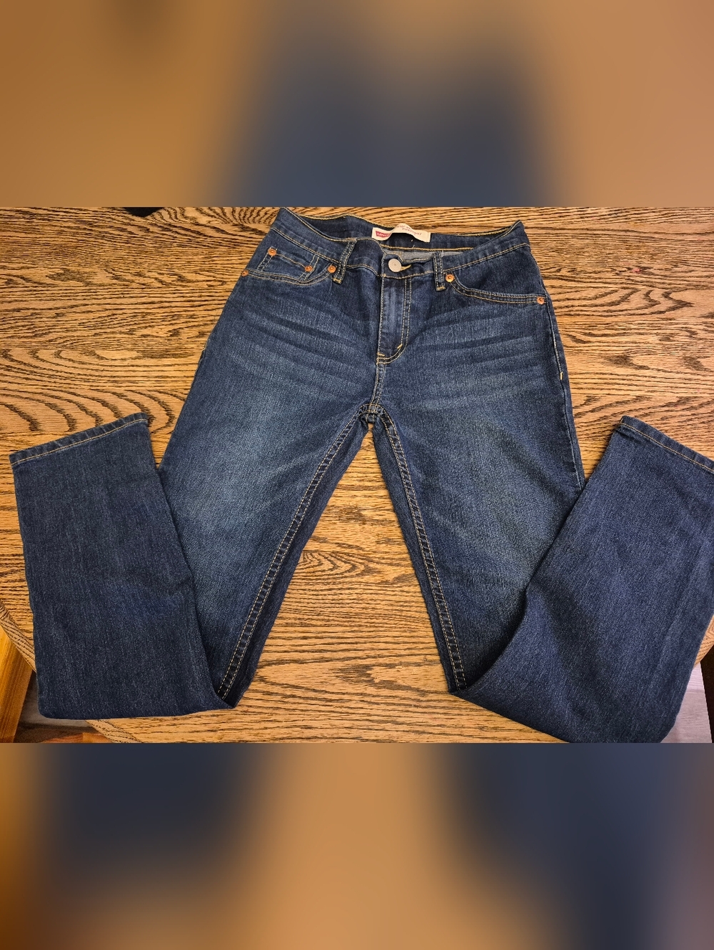 Levi's Dark Blue Slim Straight Jeans